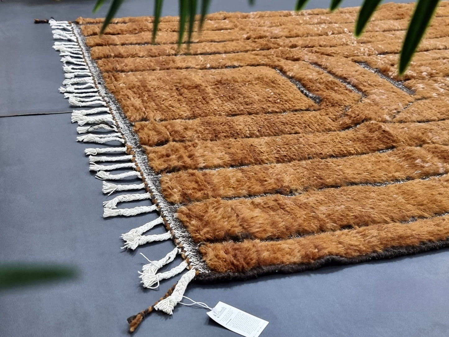 Boho Handmade Rug – Natural Wool, Neutral Tones