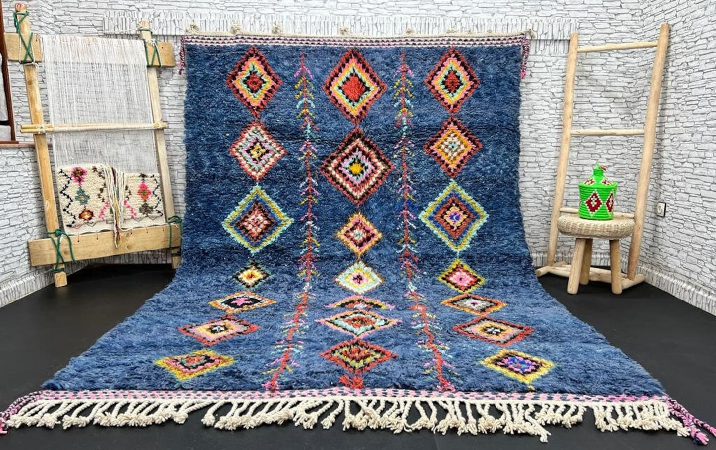 Hand-Knotted Wool Rug – Artisan-Made, Durable & Eco-Friendly