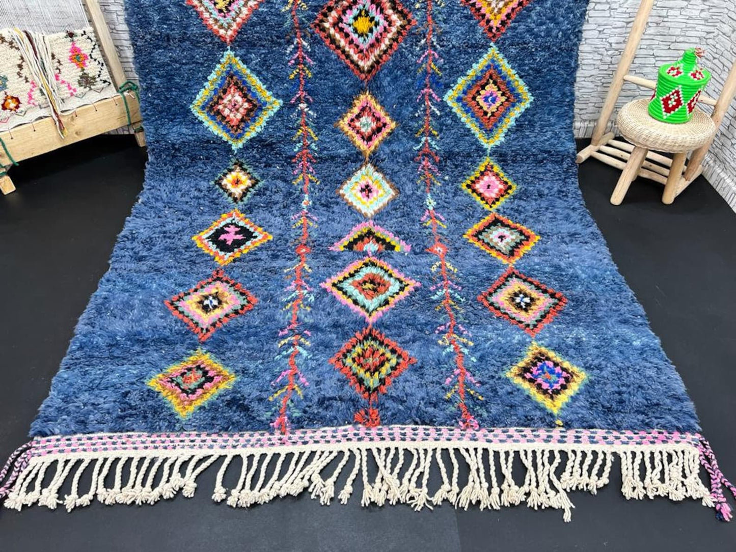 Hand-Knotted Wool Rug – Artisan-Made, Durable & Eco-Friendly
