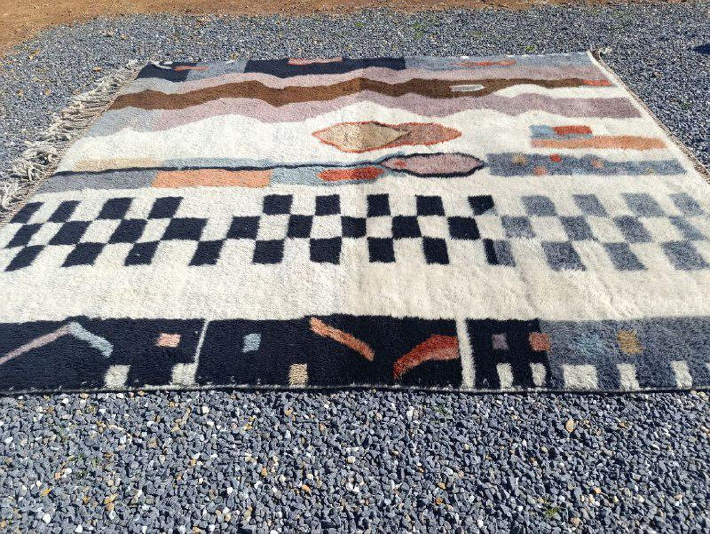 Ethically Crafted Handmade Rug – Natural Wool & Cotton Blend