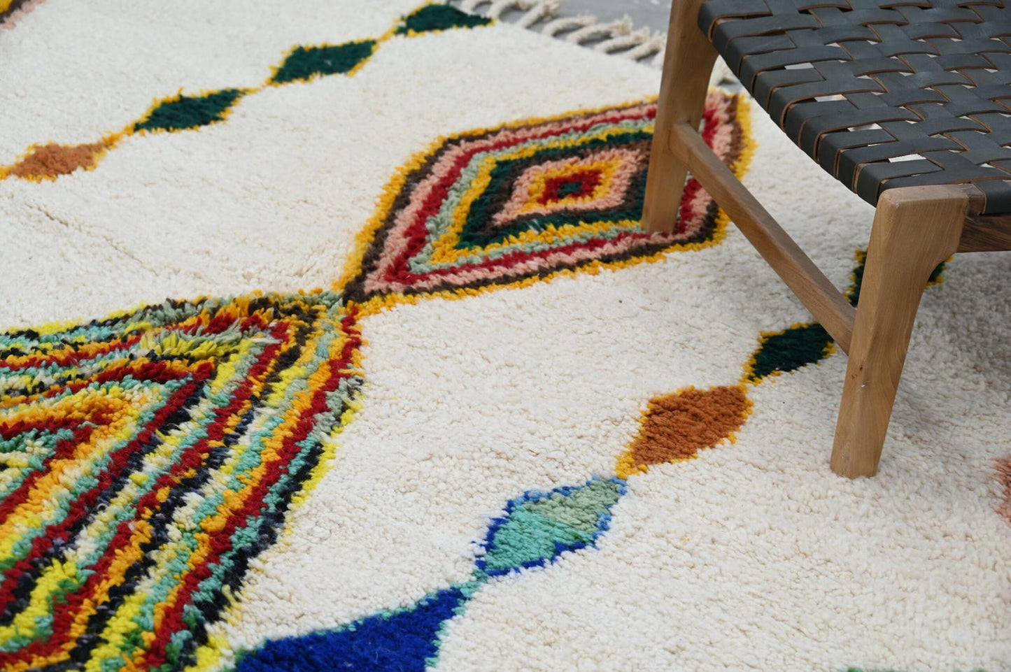 Bohemian Handmade Rug | Hand-Knotted Wool Carpet | Ethically Crafted