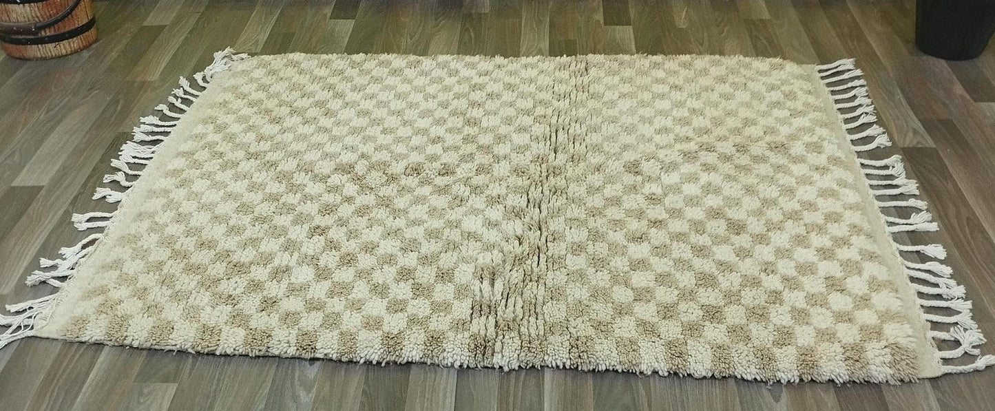 Handmade Abstract Pattern Rug – Modern Artisan Design