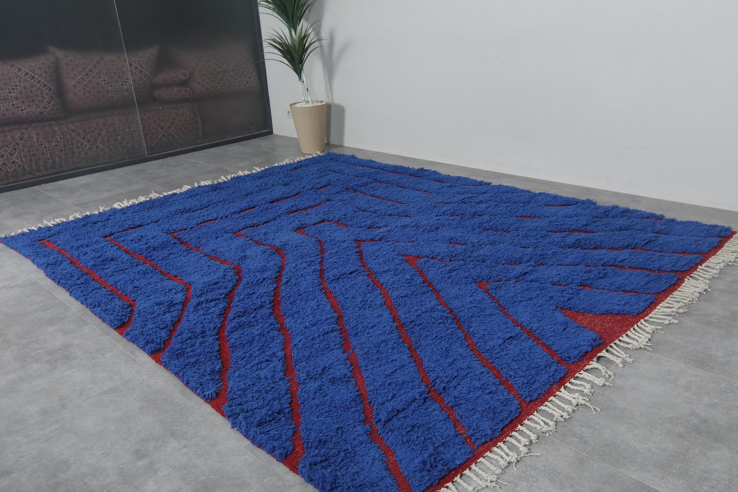 Luxury Handmade Vintage Rug – Traditional Tribal Design