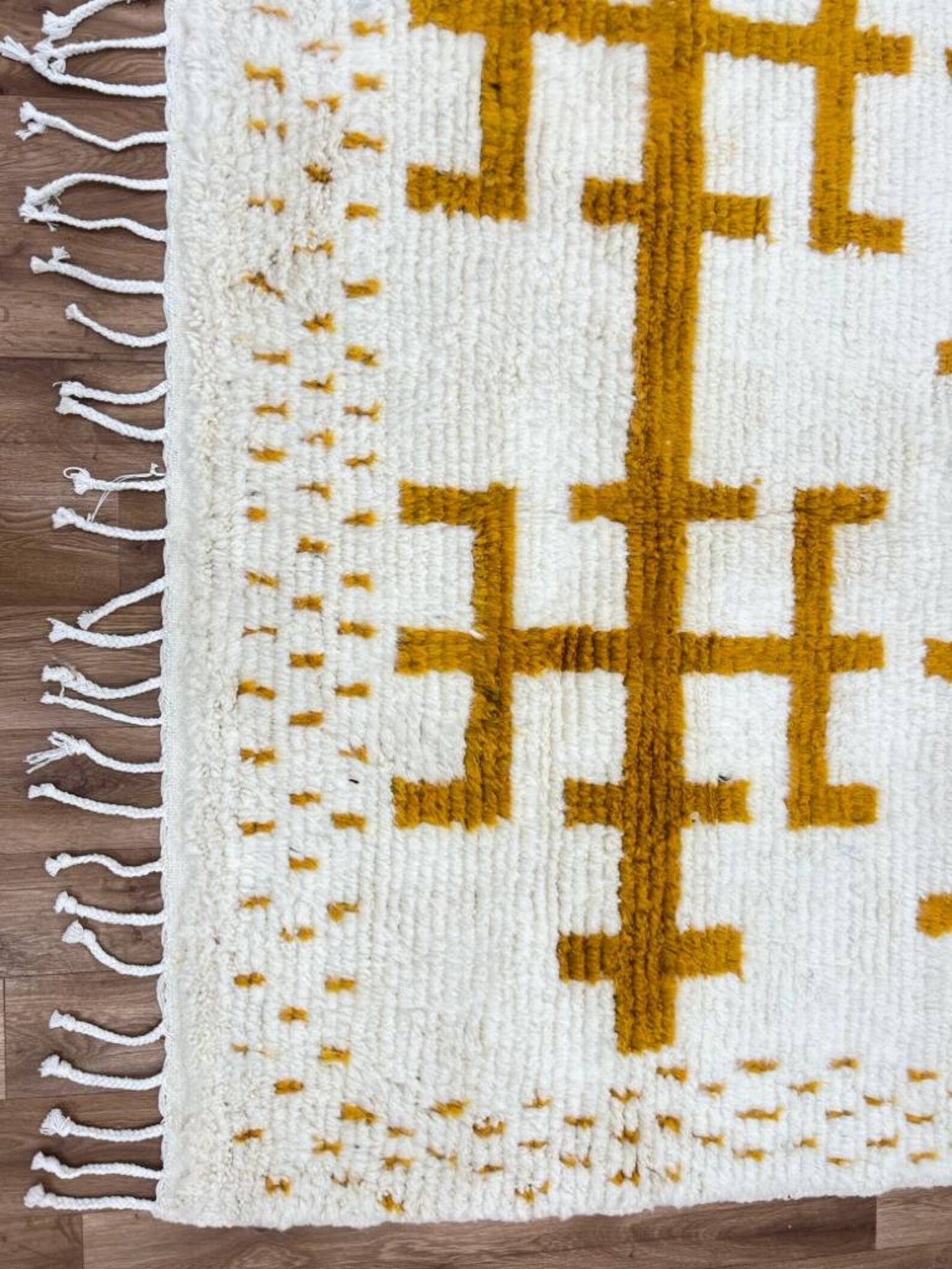 Handmade Abstract Pattern Rug – Modern Artisan Design