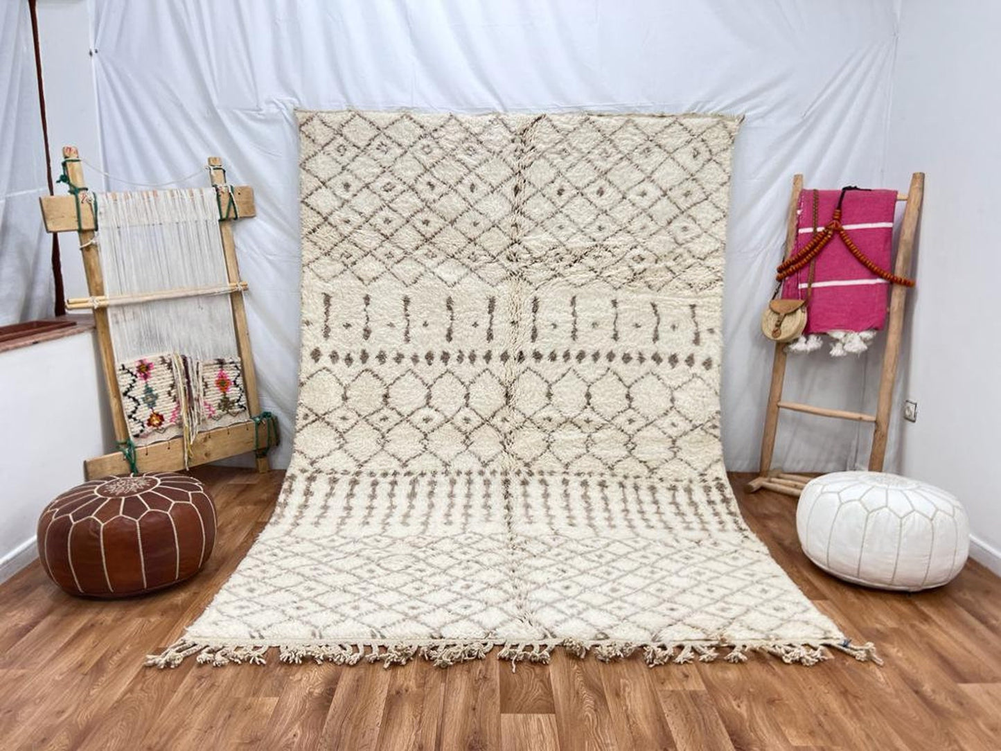 Handcrafted Natural Fiber Rug – Perfect for Living Room & Bedroom