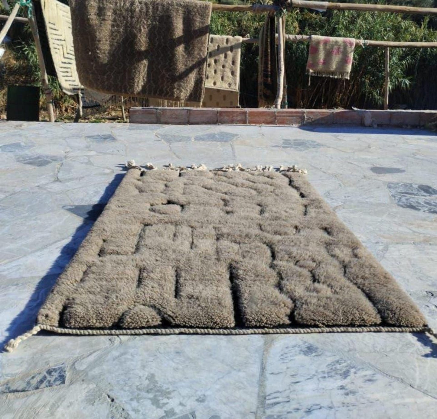 Bohemian Handmade Rug | Hand-Knotted Wool Carpet | Ethically Crafted