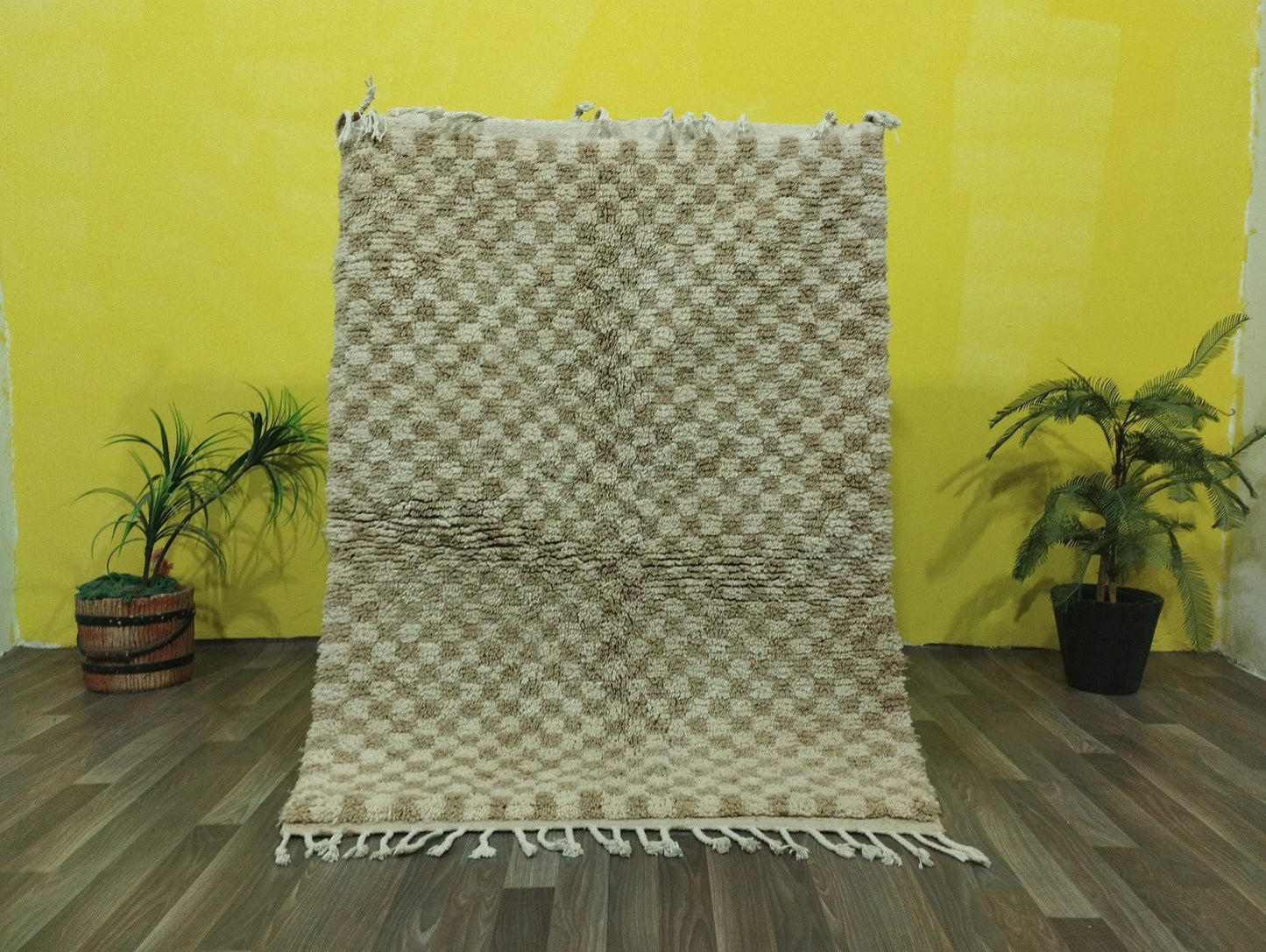 Handmade Abstract Pattern Rug – Modern Artisan Design