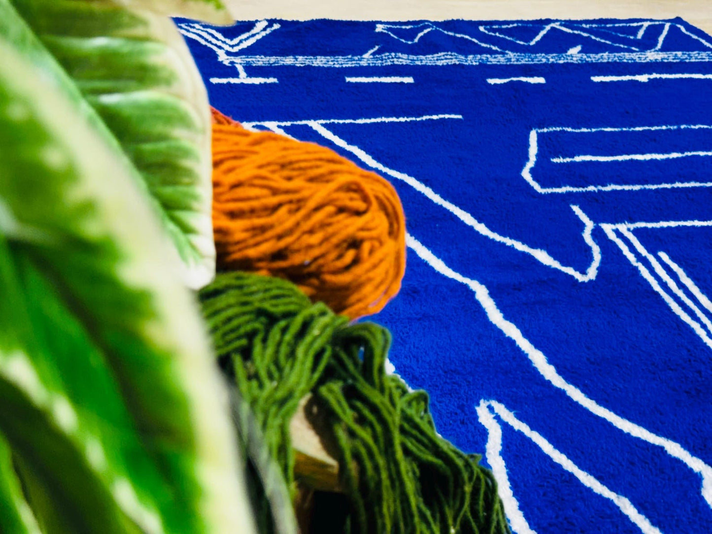 Luxury Wool & Cotton Handmade Rug – Earthy Boho Vibes