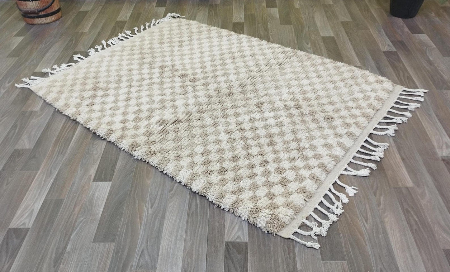 Handmade Abstract Pattern Rug – Modern Artisan Design