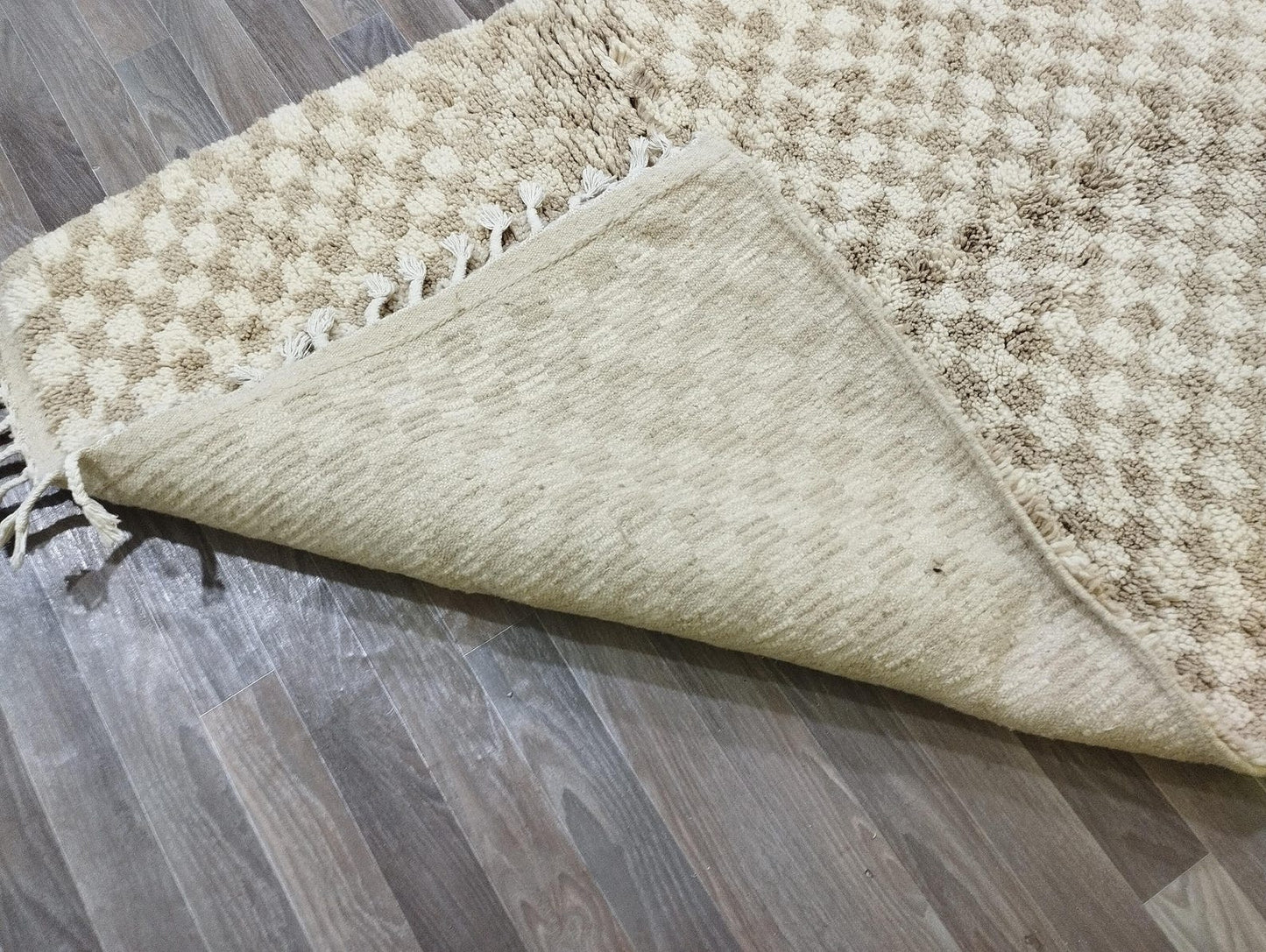 Handmade Abstract Pattern Rug – Modern Artisan Design