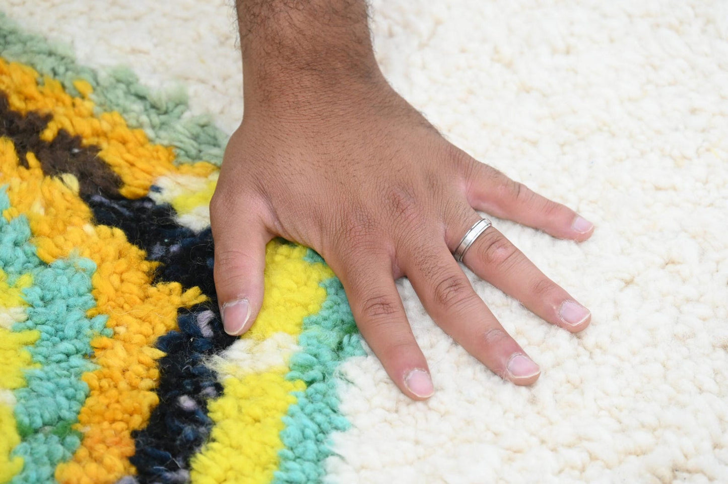Bohemian Handmade Rug | Hand-Knotted Wool Carpet | Ethically Crafted