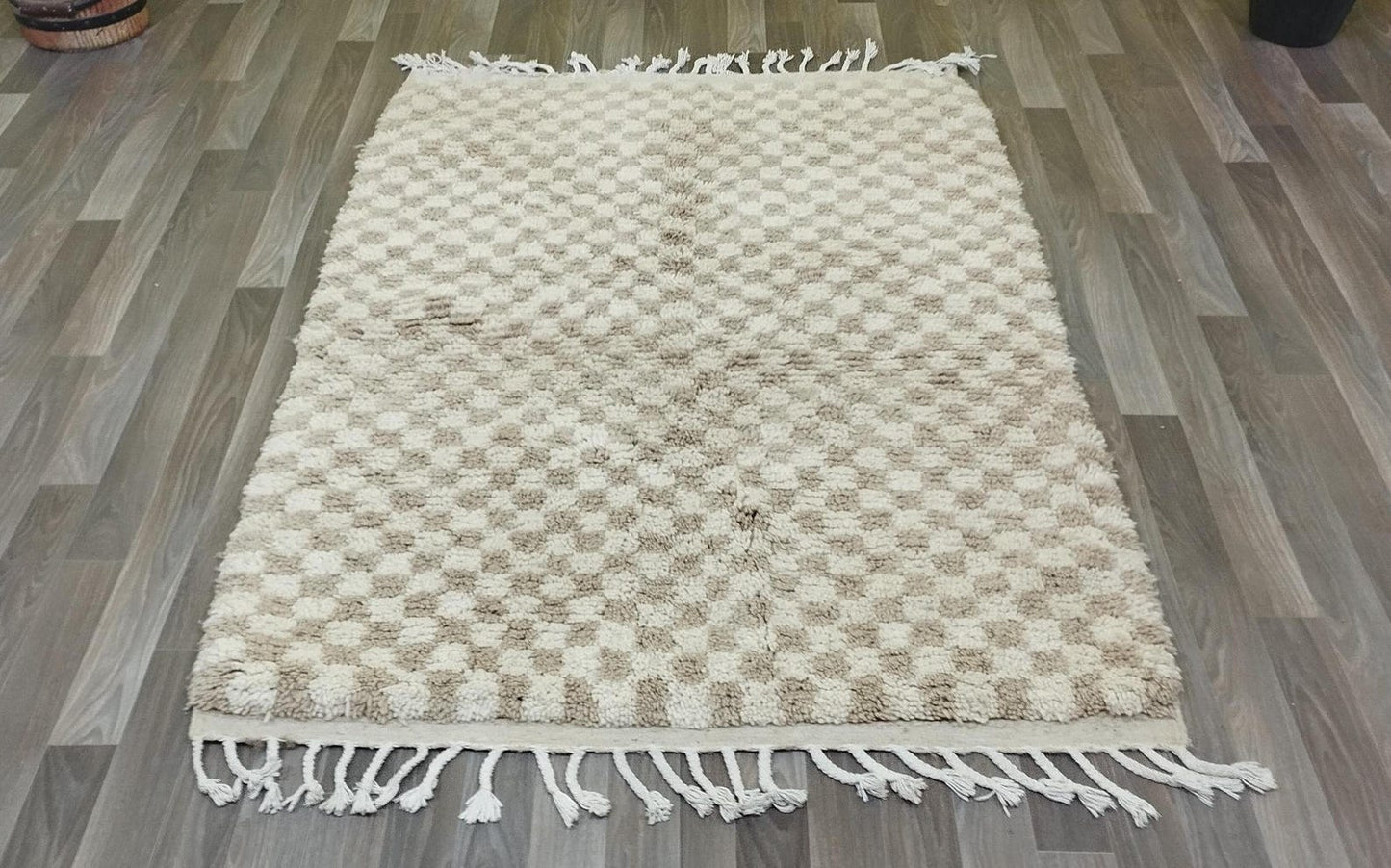 Handmade Abstract Pattern Rug – Modern Artisan Design