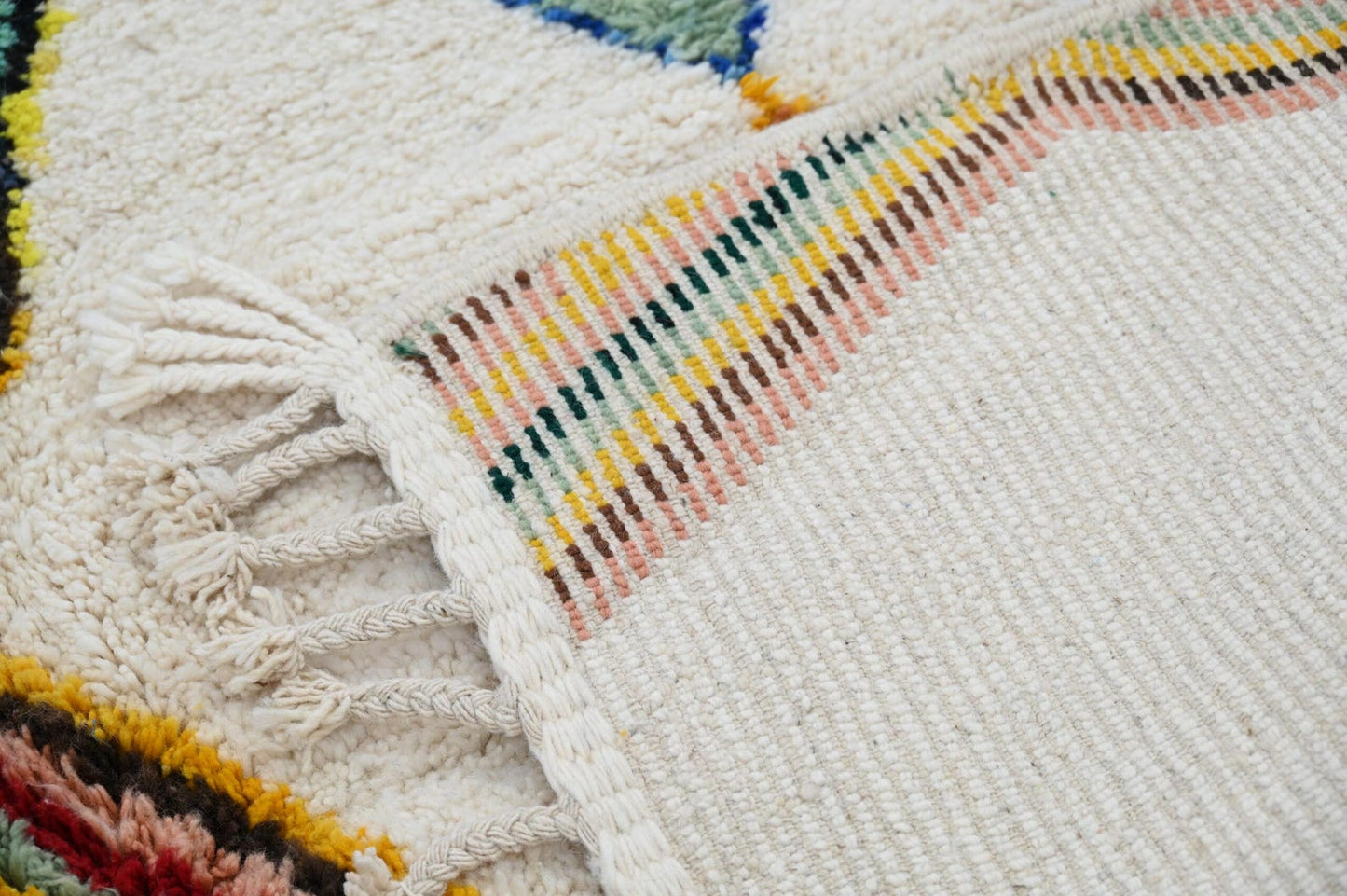Bohemian Handmade Rug | Hand-Knotted Wool Carpet | Ethically Crafted