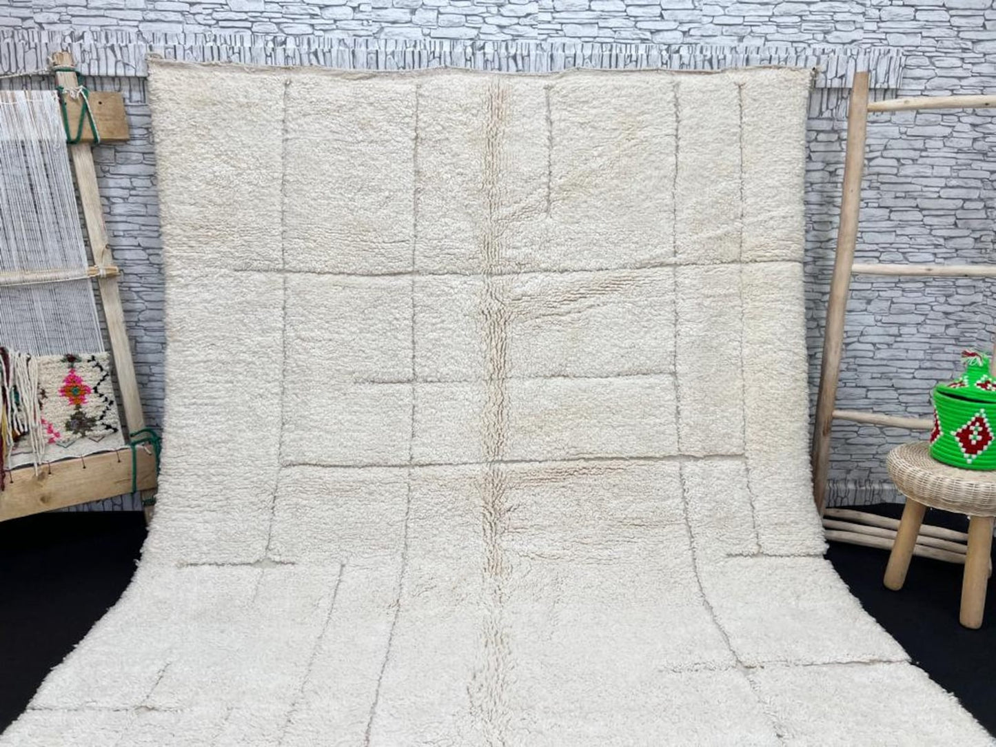 Handmade Wool Area Rug – Artisan Woven Natural Decor