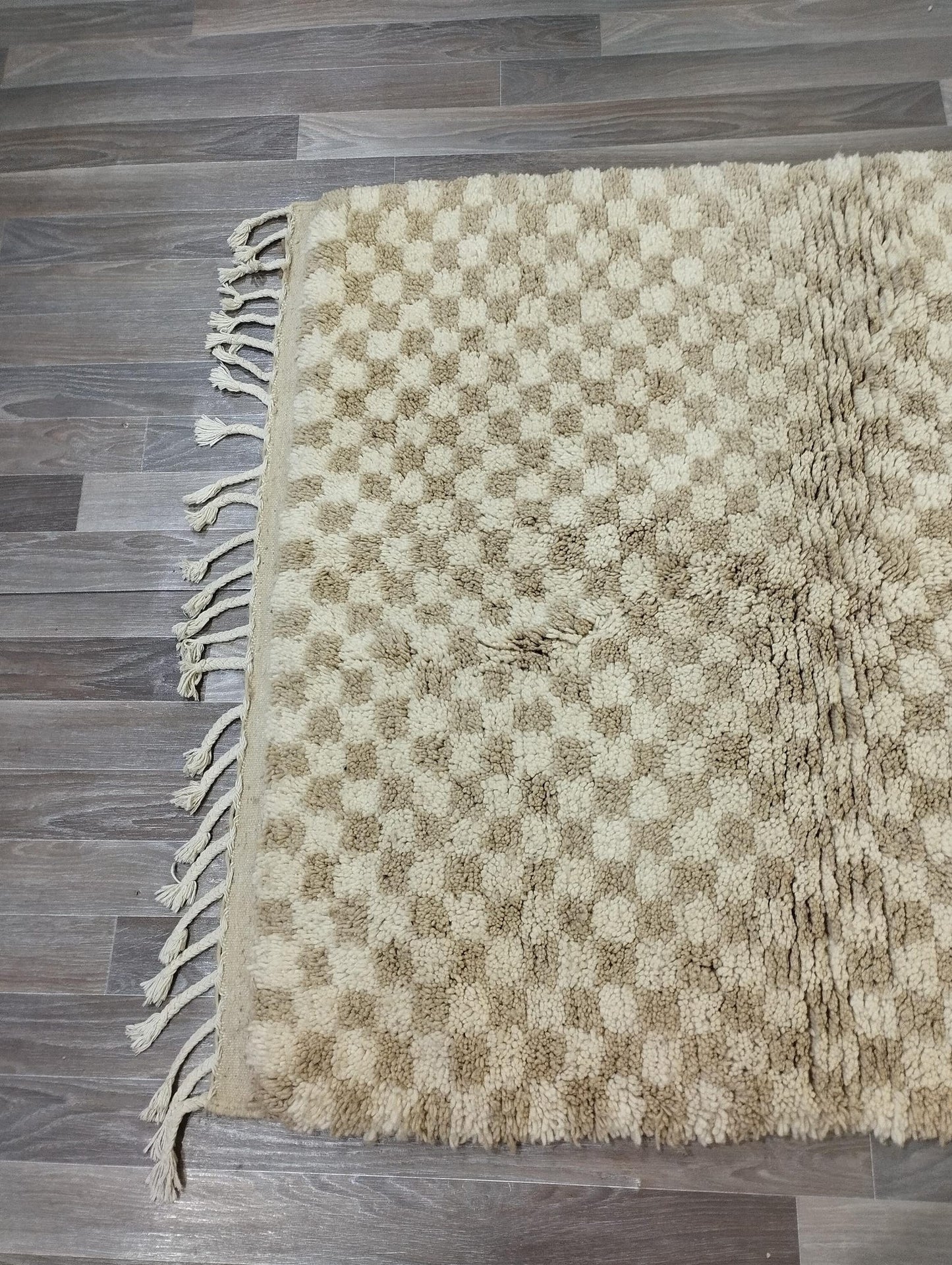 Handmade Abstract Pattern Rug – Modern Artisan Design