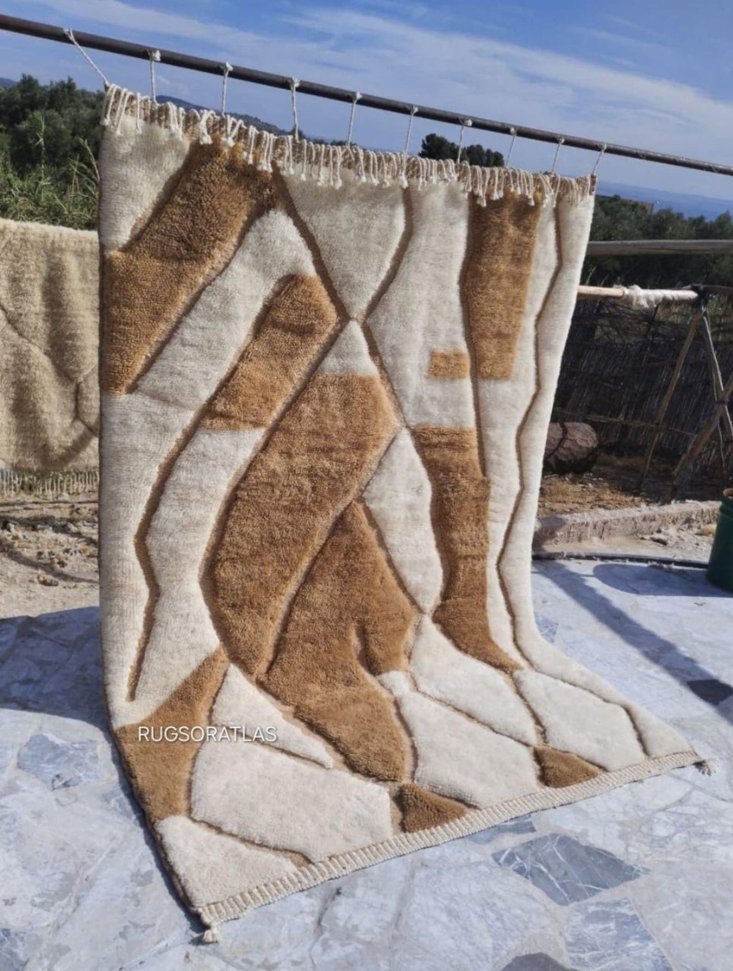 Handmade Wool Area Rug – Artisan Woven Natural Decor