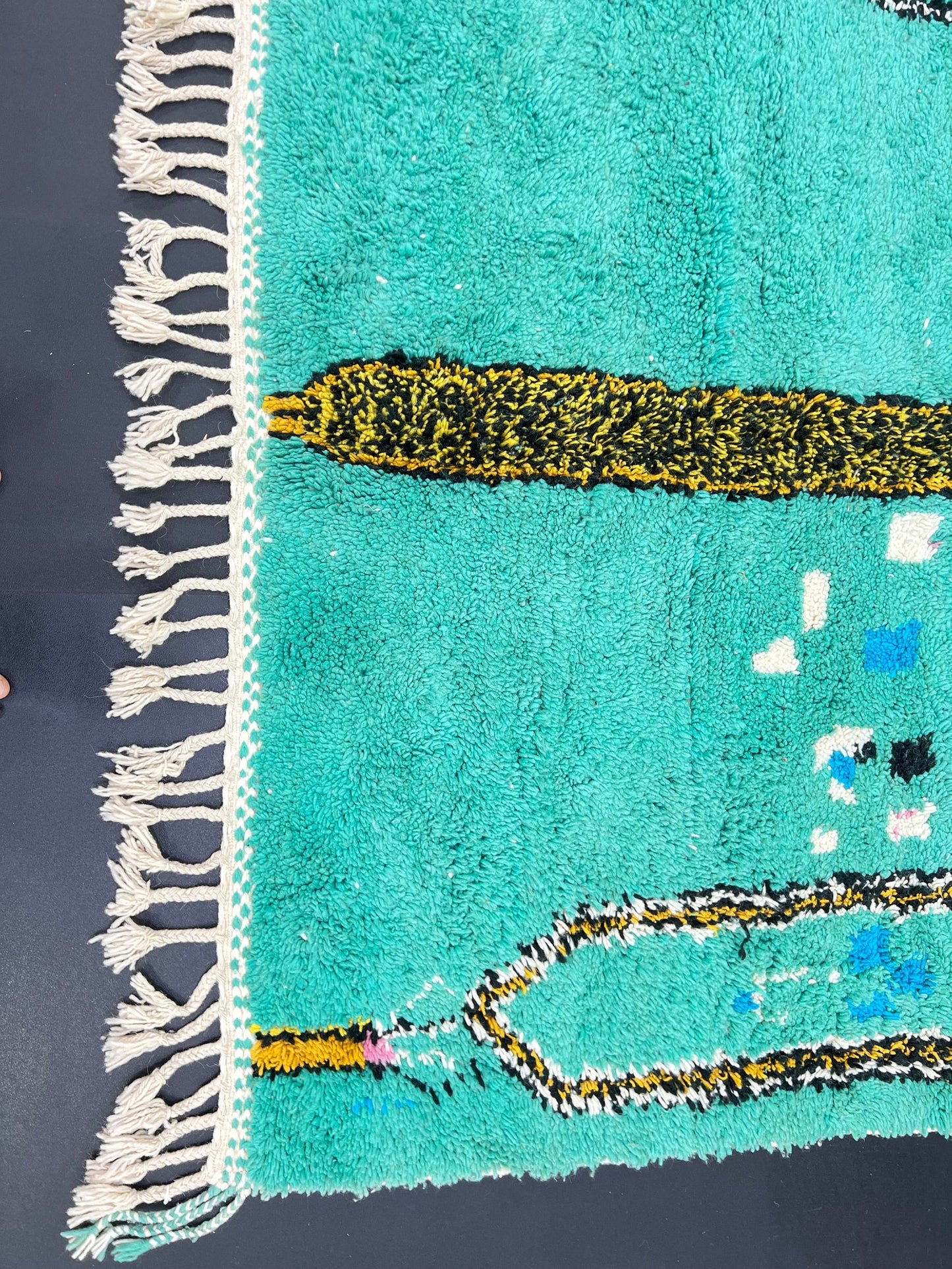 Luxury Wool & Cotton Handmade Rug – Earthy Boho Vibes