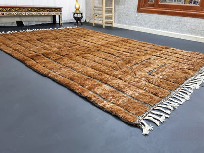 Boho Handmade Rug – Natural Wool, Neutral Tones