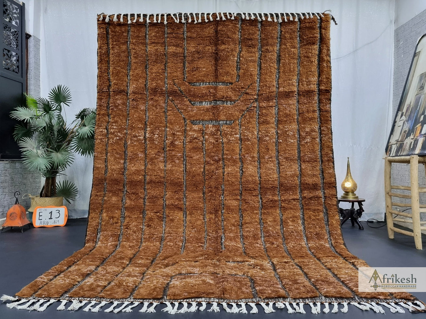 Boho Handmade Rug – Natural Wool, Neutral Tones