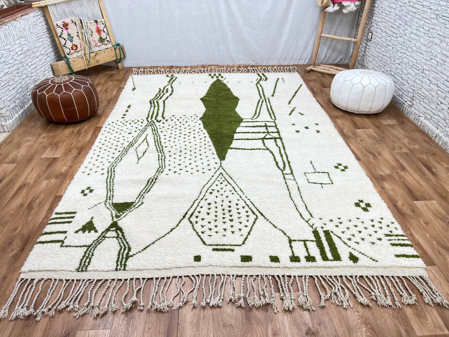 Handcrafted Natural Fiber Rug – Perfect for Living Room & Bedroom