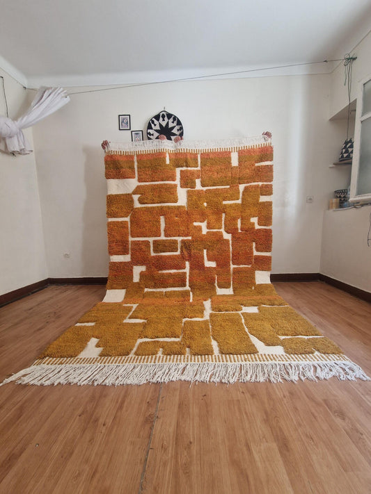 Moroccan-Inspired Handmade Rug – Soft Texture & Bold Colors