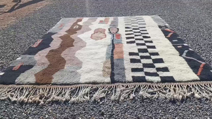 Ethically Crafted Handmade Rug – Natural Wool & Cotton Blend