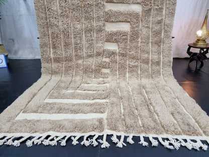 Handcrafted Bohemian Area Rug – Natural Textures & Warm Colors