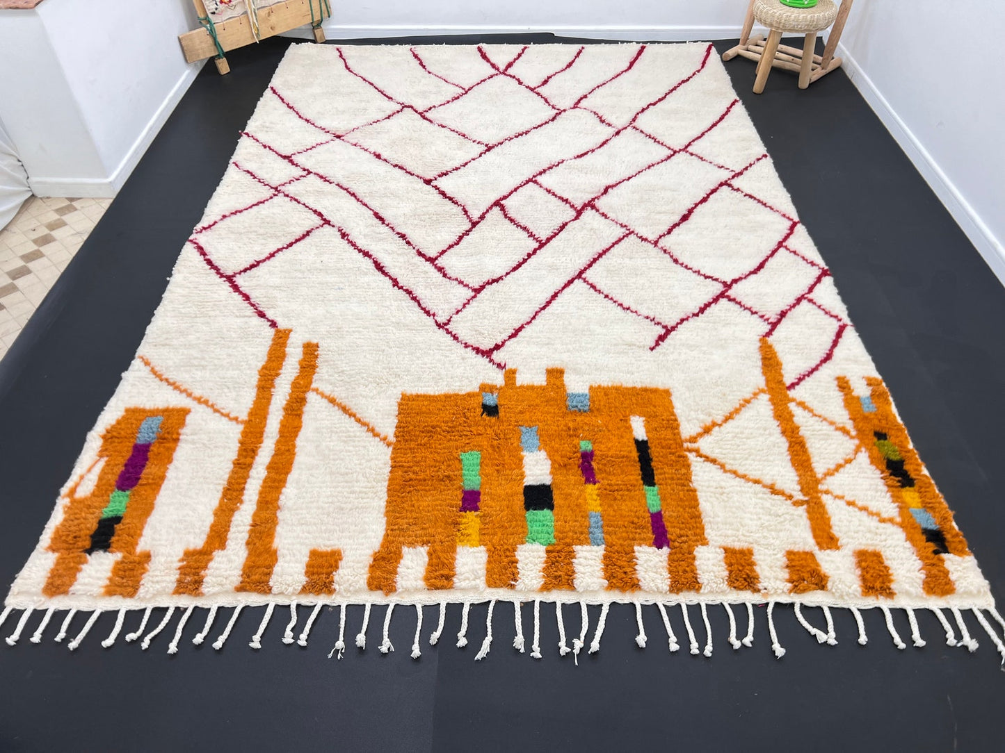 Handcrafted Natural Fiber Rug – Perfect for Living Room & Bedroom