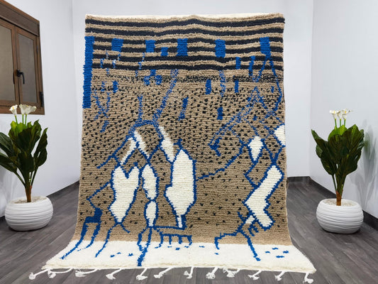 Bohemian Handmade Rug | Hand-Knotted Wool Carpet | Ethically Crafted