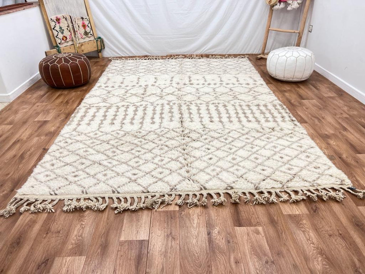 Handcrafted Natural Fiber Rug – Perfect for Living Room & Bedroom