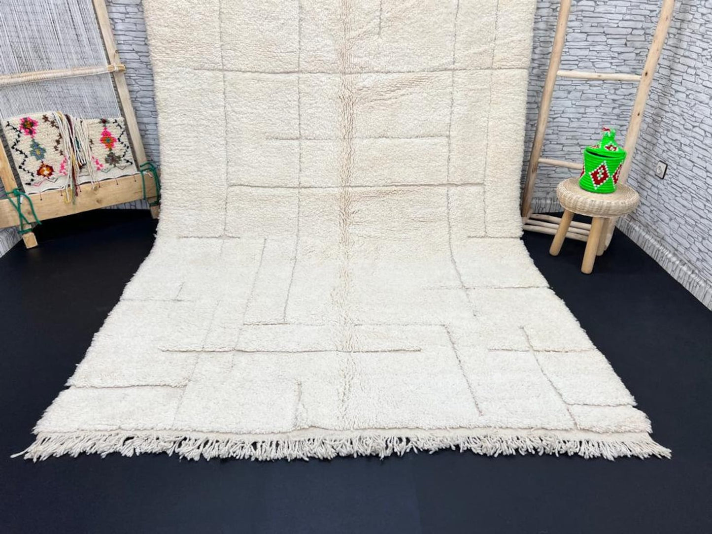 Handmade Wool Area Rug – Artisan Woven Natural Decor