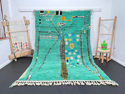 Luxury Wool & Cotton Handmade Rug – Earthy Boho Vibes