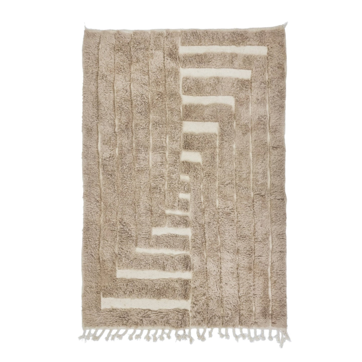 Handcrafted Bohemian Area Rug – Natural Textures & Warm Colors