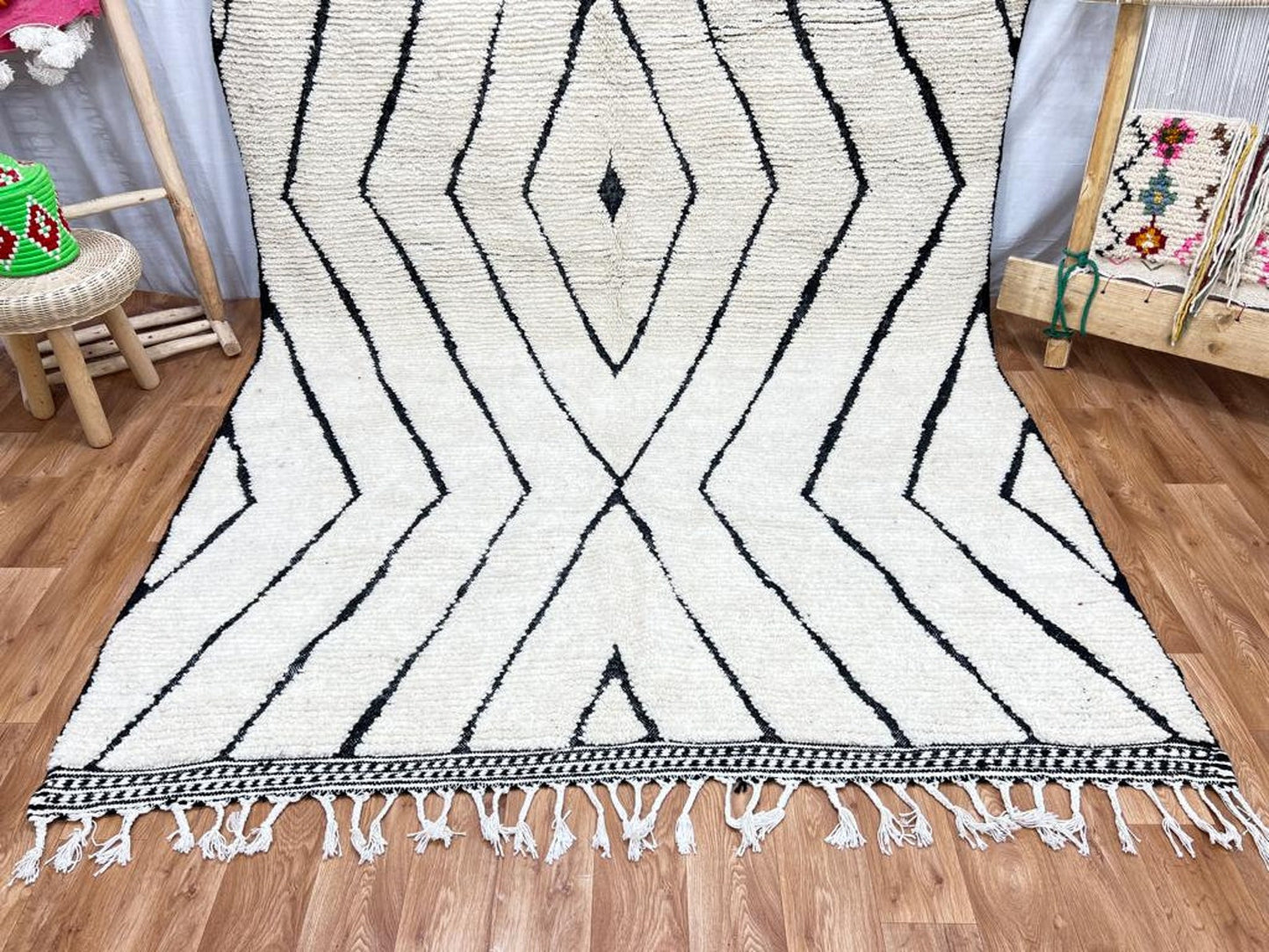 Handcrafted Natural Fiber Rug – Perfect for Living Room & Bedroom