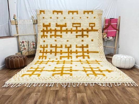 Handmade Abstract Pattern Rug – Modern Artisan Design