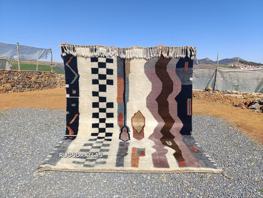 Ethically Crafted Handmade Rug – Natural Wool & Cotton Blend