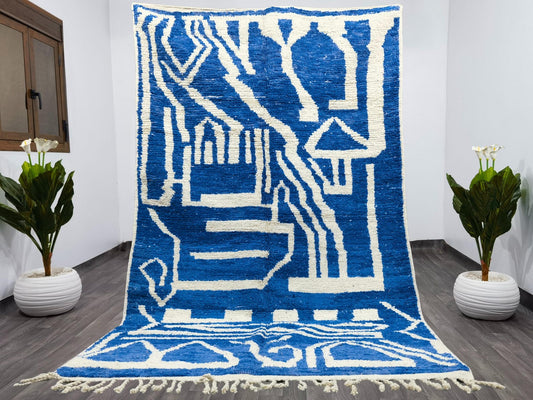 Luxury Handmade Vintage Rug – Traditional Tribal Design