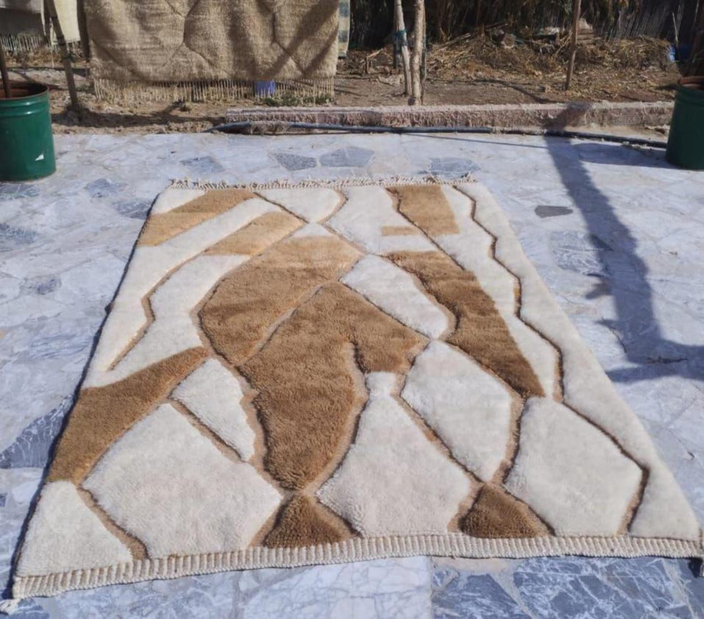 Handmade Wool Area Rug – Artisan Woven Natural Decor