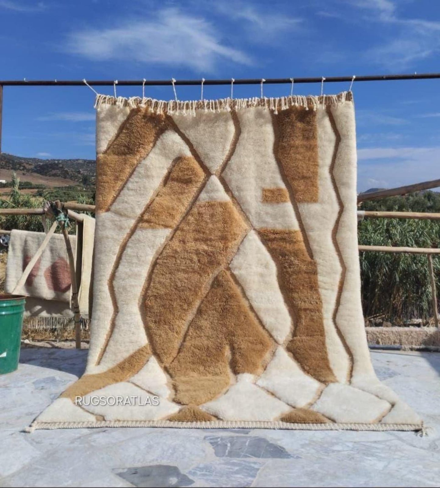 Handmade Wool Area Rug – Artisan Woven Natural Decor