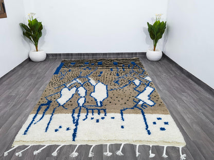 Bohemian Handmade Rug | Hand-Knotted Wool Carpet | Ethically Crafted